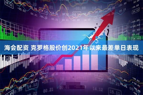 海会配资 克罗格股价创2021年以来最差单日表现